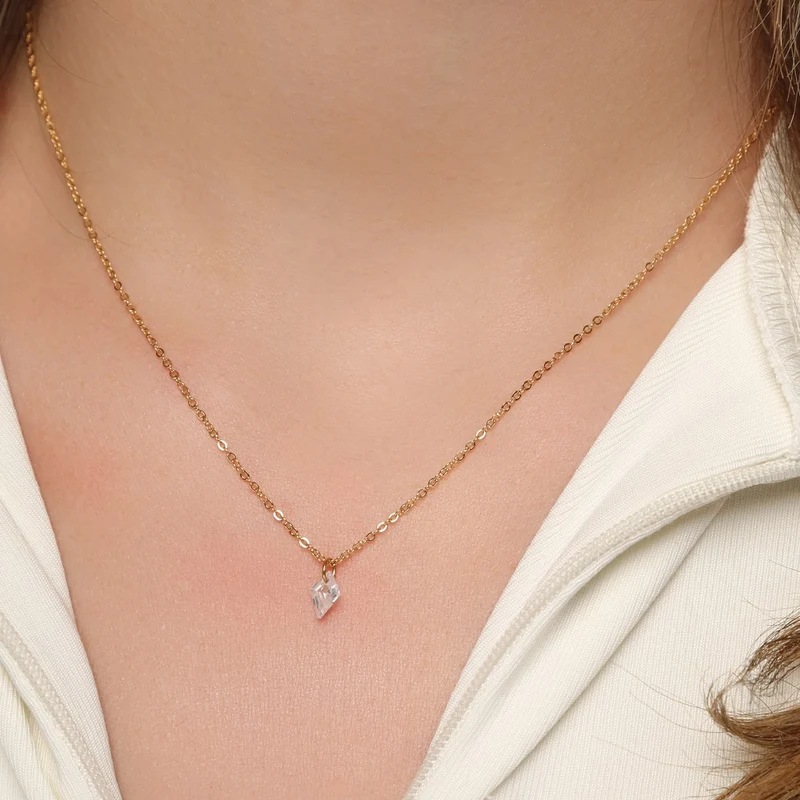 Karo Halskette | 18K vergoldet