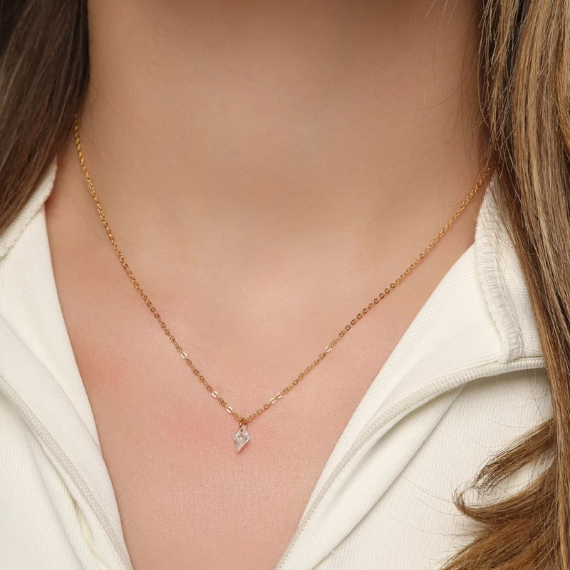 Karo Halskette | 18K vergoldet