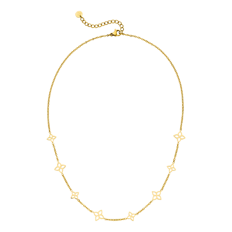 Elegant Flower Kette | 18K vergoldet