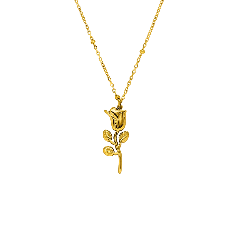 Rosen Kette | 18K vergoldet
