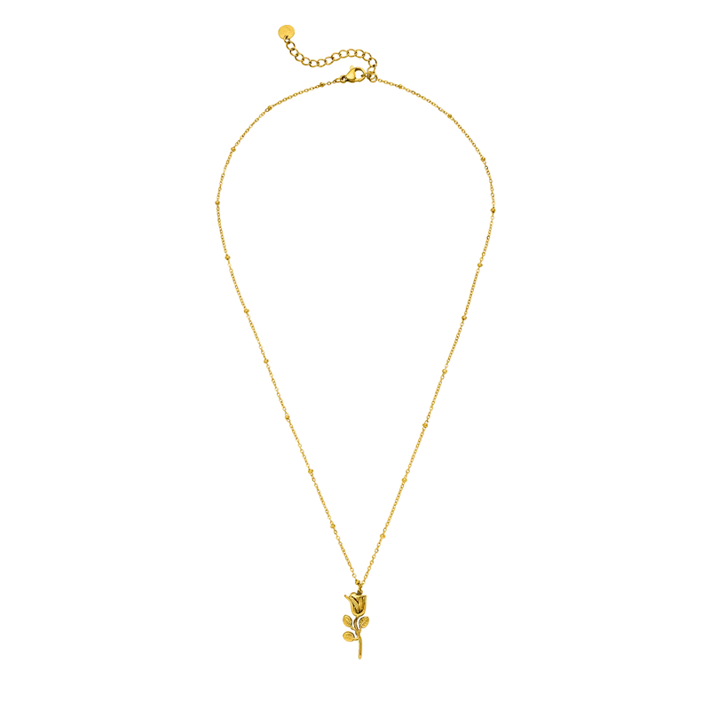 Rosen Kette | 18K vergoldet