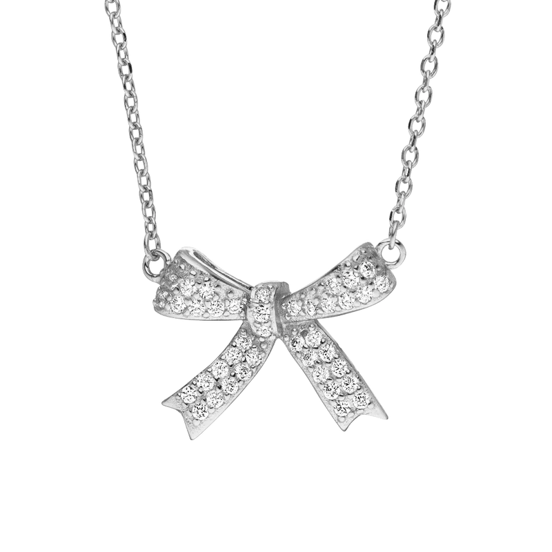 Bow Tie Halskette | 925 Echtsilber