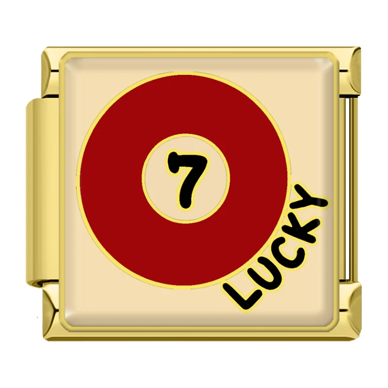 "Lucky" Billiardball Gold