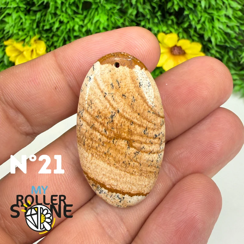 Jasper Landscape 5A Piercing-Anhänger