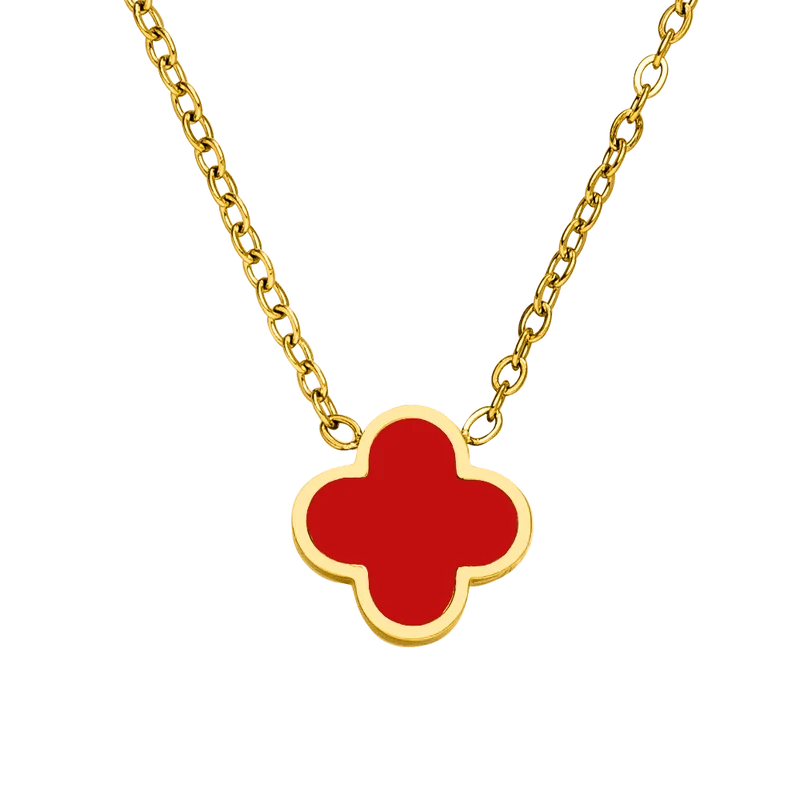 Red Clover Kette | 18K vergoldet