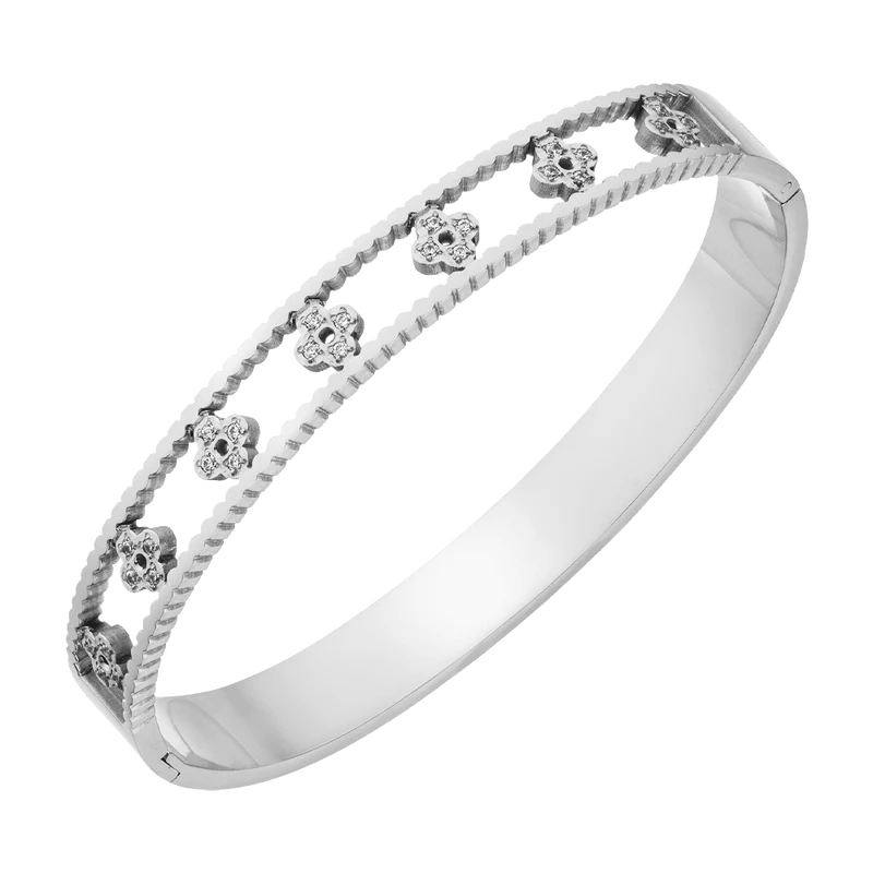 Clover Deluxe Armreif | 18K vergoldet