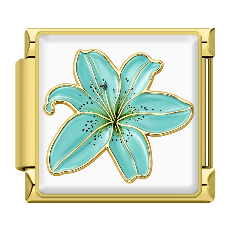 Türkise Lilienblüte