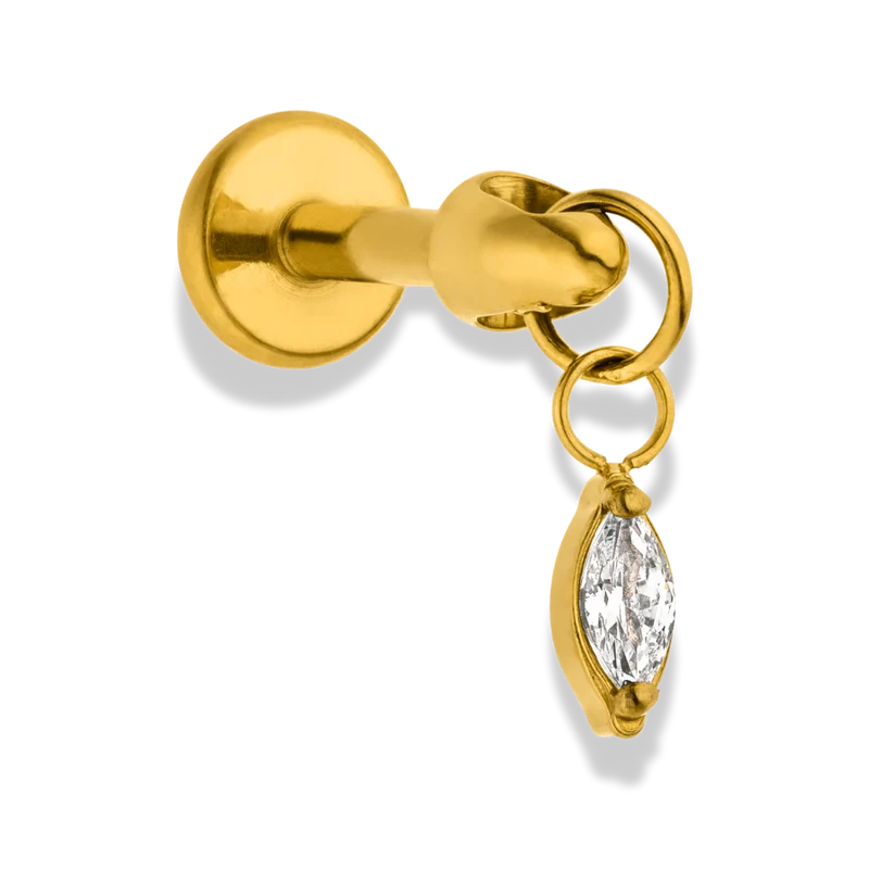 Dangling Marquise Labret Piercing – Titan