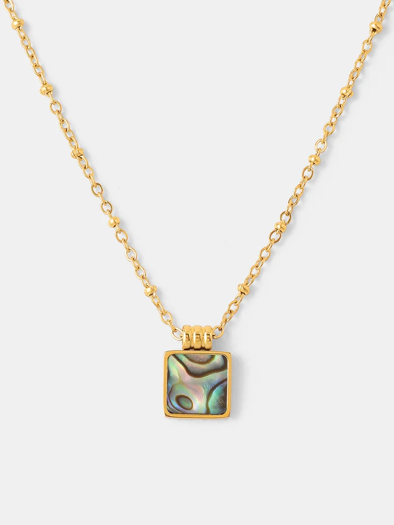 Iridescent Square Kette