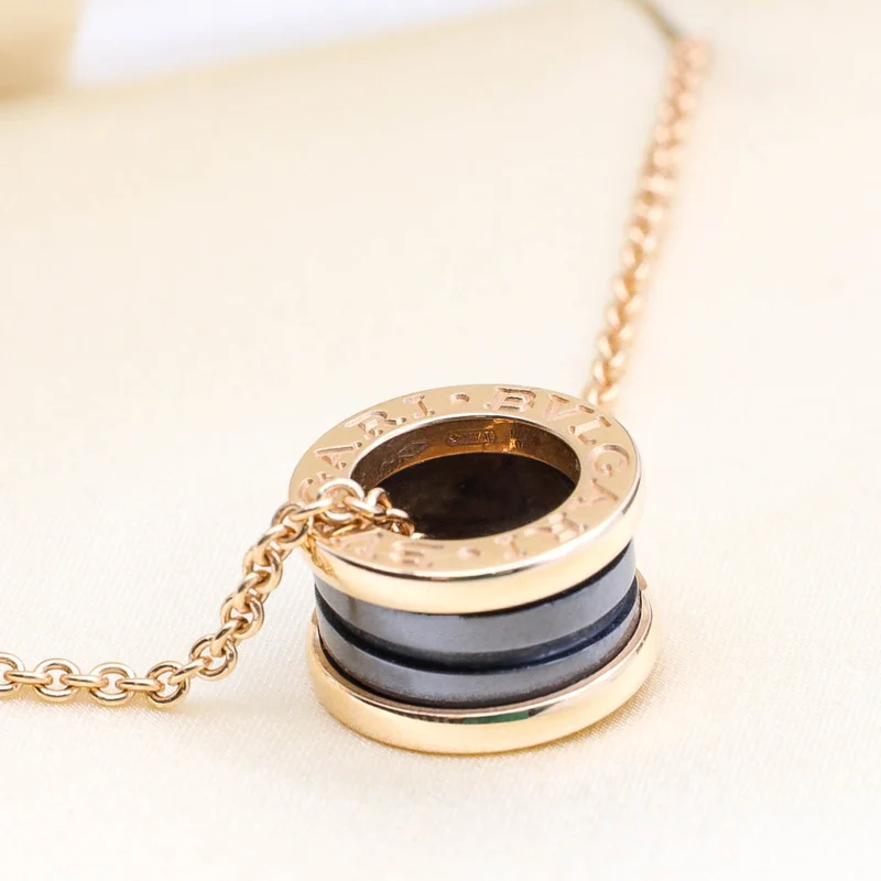 Bulgari B Zero Halskette mit Anhänger 750/18k Keramik AFR1091 DifVS