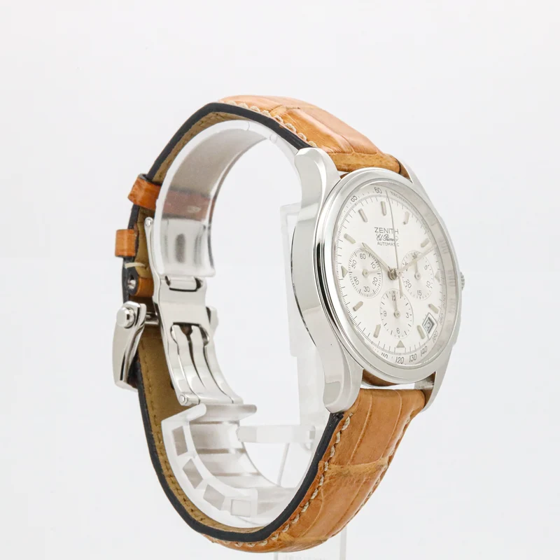 Zenith El Primero 38mm Chronograph Cal.400 01500400 B&P Stahl Leder Dif33379