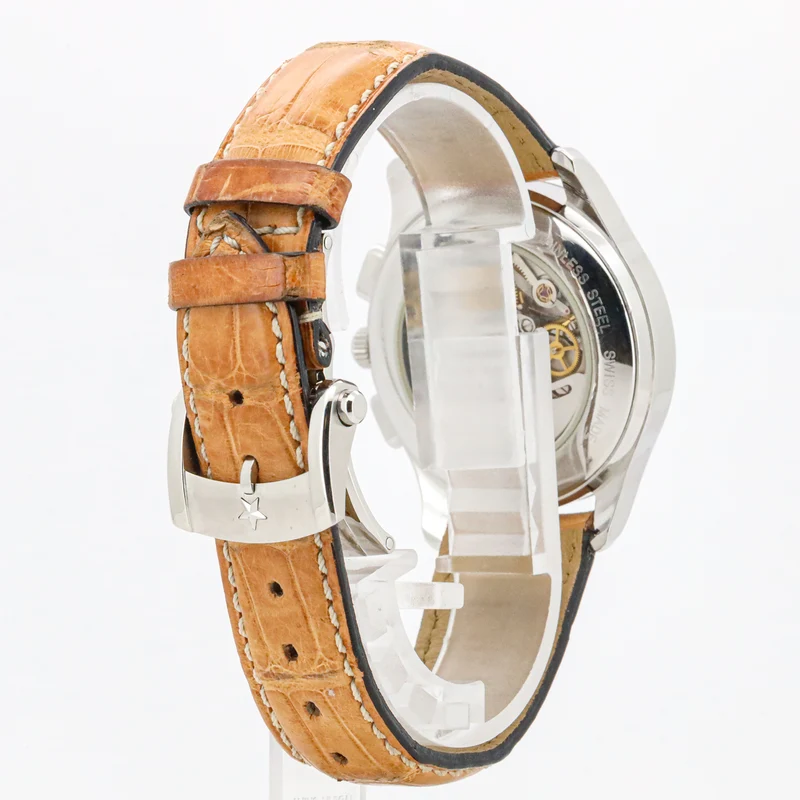 Zenith El Primero 38mm Chronograph Cal.400 01500400 B&P Stahl Leder Dif33379