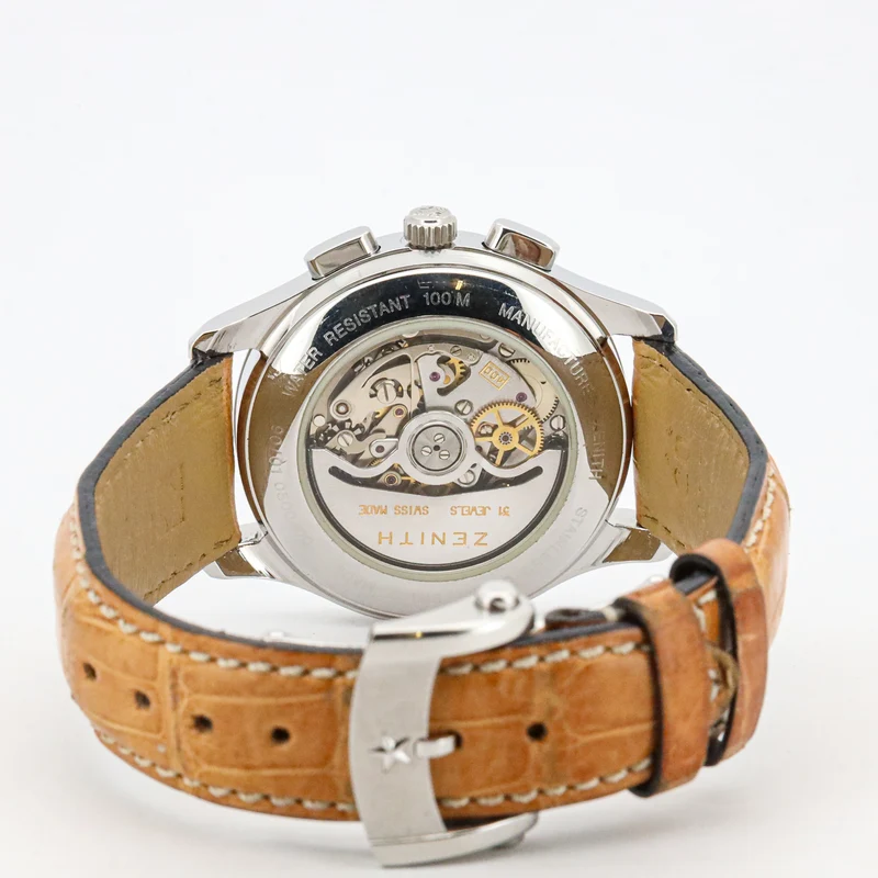 Zenith El Primero 38mm Chronograph Cal.400 01500400 B&P Stahl Leder Dif33379