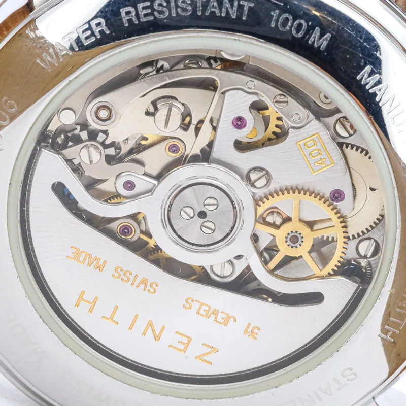 Zenith El Primero 38mm Chronograph Cal.400 01500400 B&P Stahl Leder Dif33379