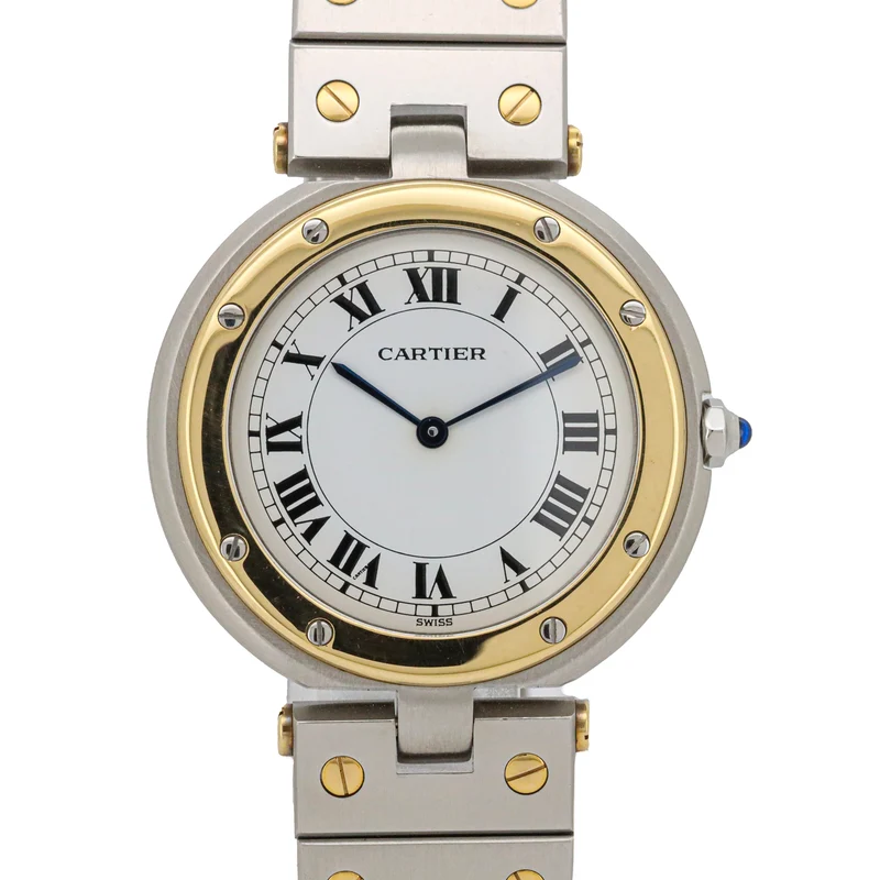 Cartier Santos Vendome 81912 33mm Stahl-Gold Quarz Dif 31853
