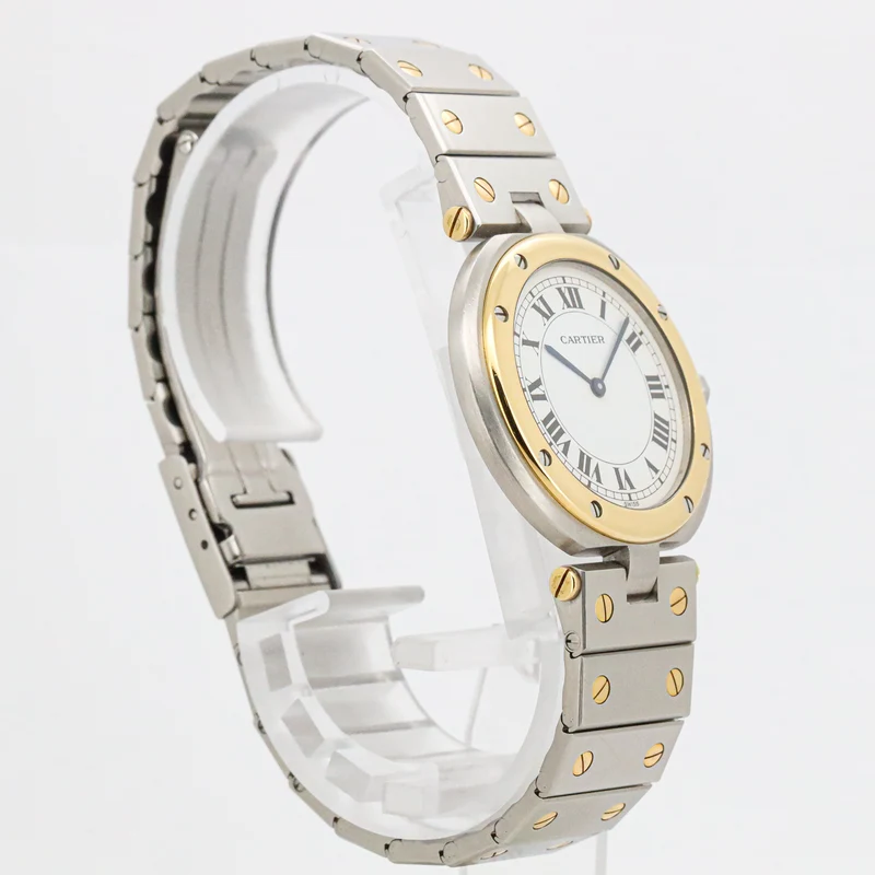 Cartier Santos Vendome 81912 33mm Stahl-Gold Quarz Dif 31853