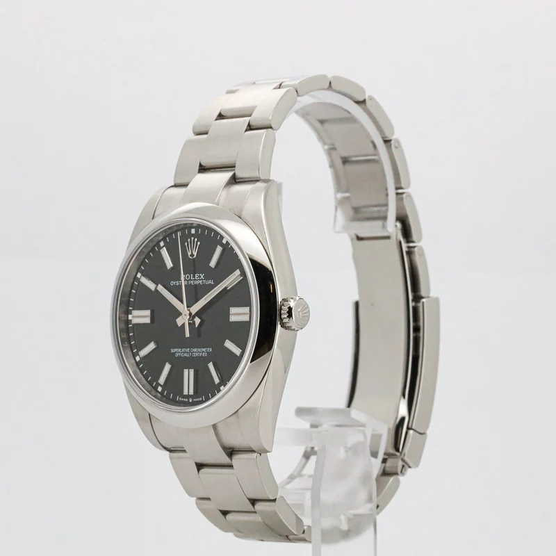 Rolex Oyster Perpetual 41mm 124300 Black Dial Edelstahl B&P X