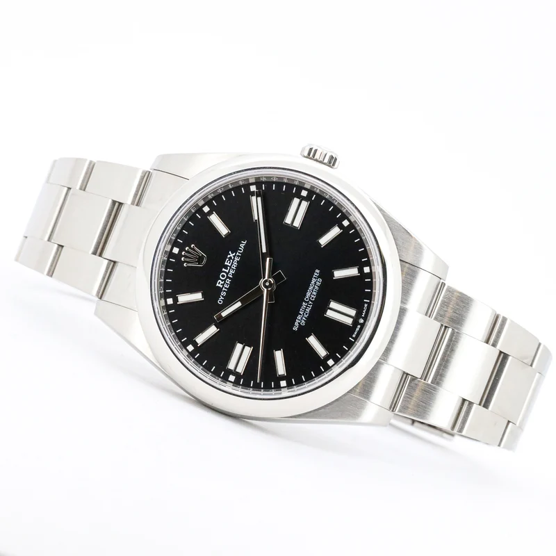 Rolex Oyster Perpetual 41mm 124300 Black Dial Edelstahl B&P X