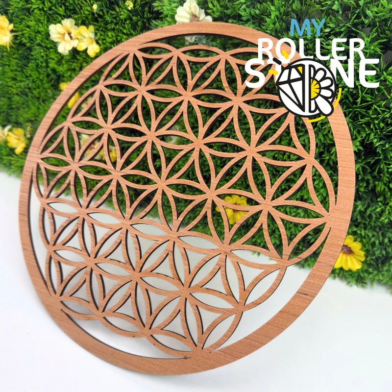 Holzblume des Lebens 28 cm