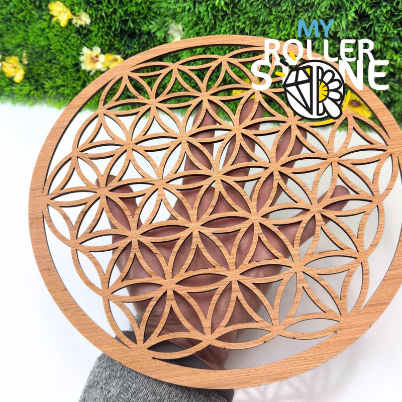 Holzblume des Lebens 28 cm