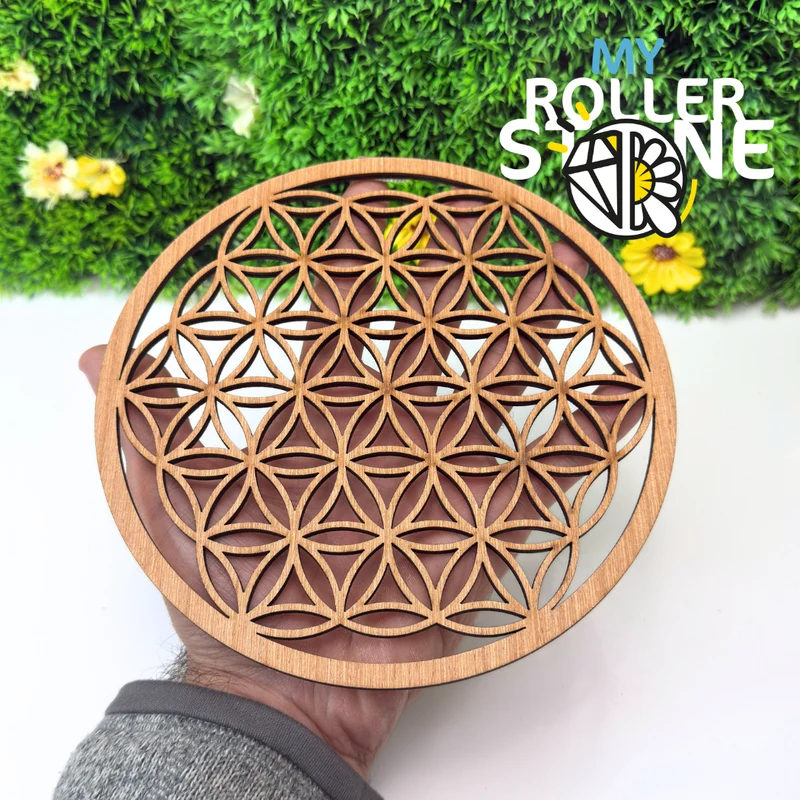 Holzblume des Lebens 18 cm