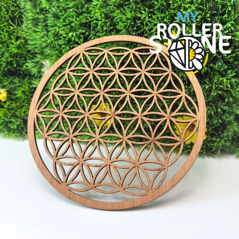 Holzblume des Lebens 18 cm