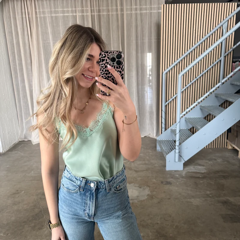Shiny Top - Lime