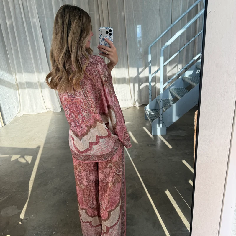 Seidenhose Toskana - Rosa