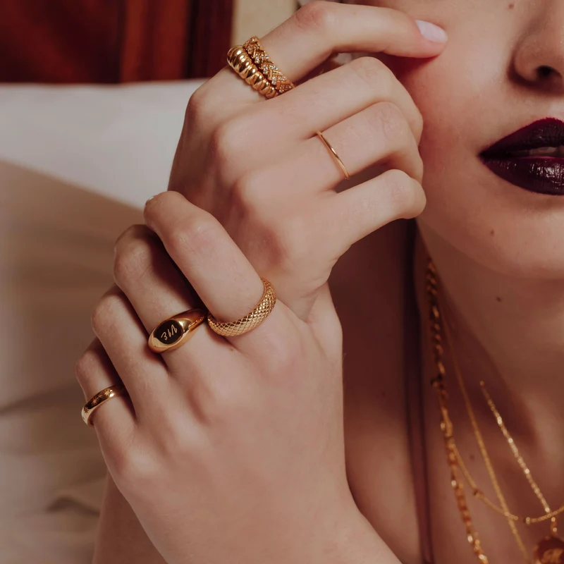 Bold Croco Ring