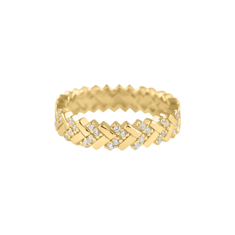Eternity Zig Zag Ring