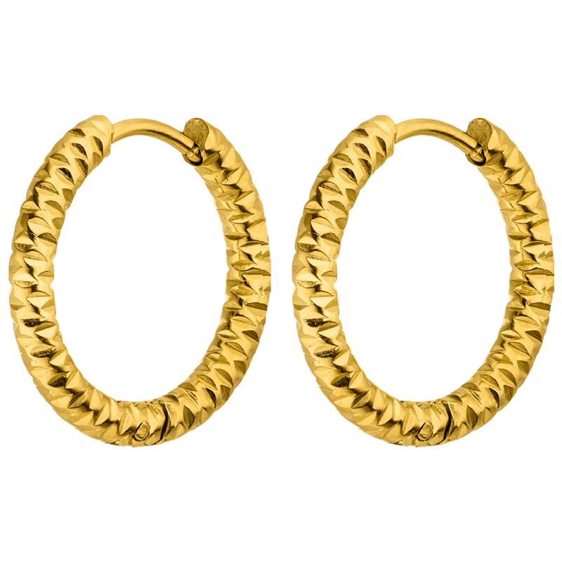 Crushed Ohrringe | 18K vergoldet