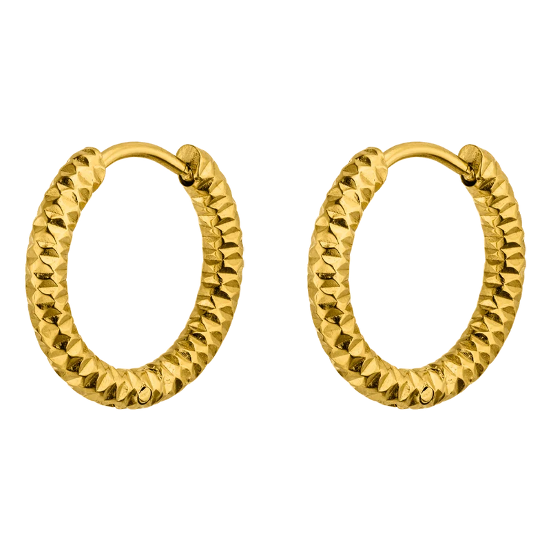 Crushed Ohrringe | 18K vergoldet