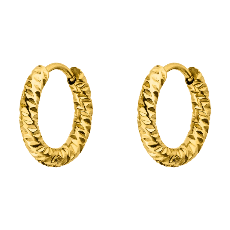 Crushed Ohrringe | 18K vergoldet