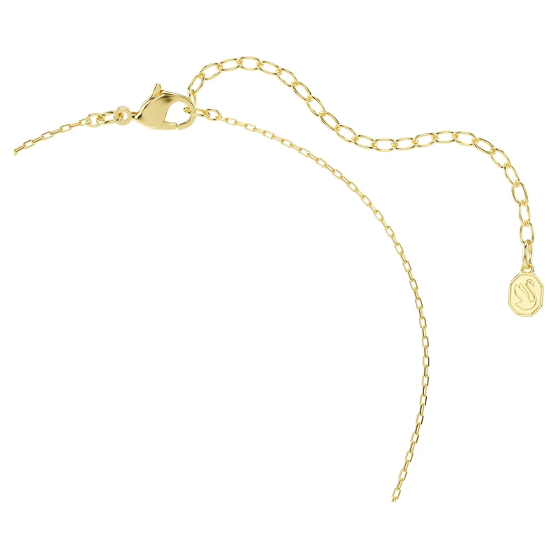 Magic Snowflake Necklace & Earrings Set with Mixed-Cut White Crystal in Gold