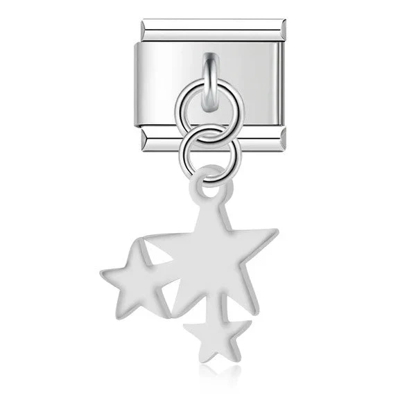 Drei Sterne Anhänger Silber