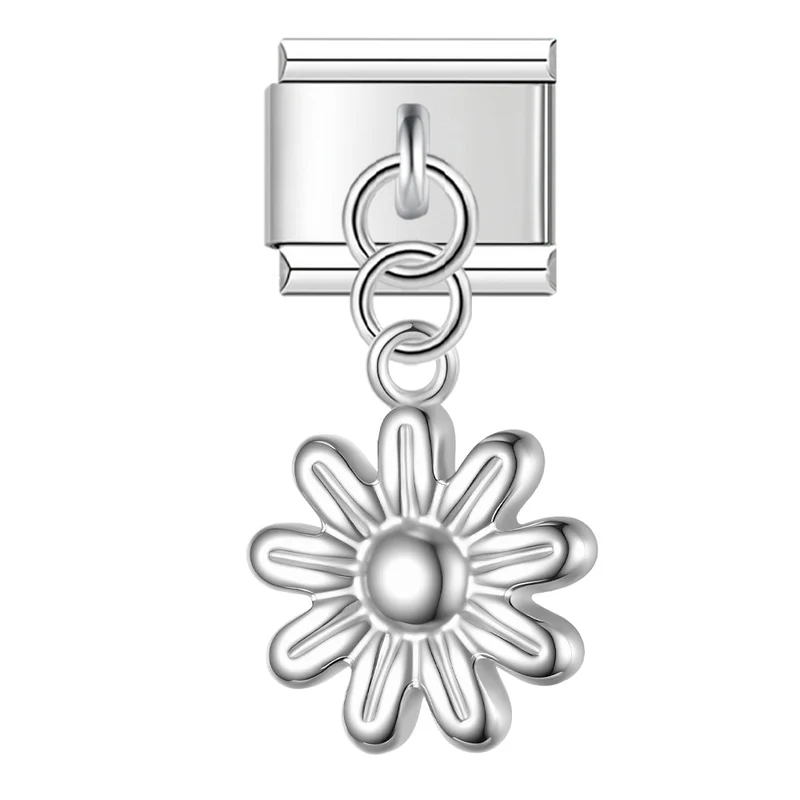 Blume Anhänger Silber