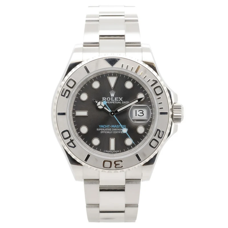 Rolex Yacht-Master Oyster 40mm Rhodium Dial Edelstahl 116622 B&P Dif FR19569 X