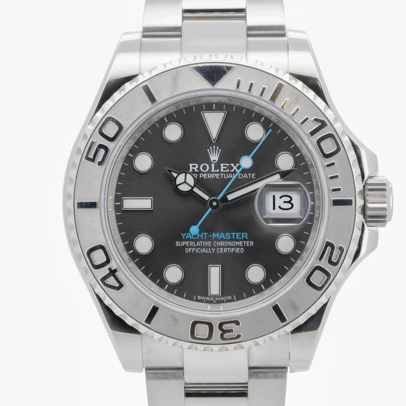 Rolex Yacht-Master Oyster 40mm Rhodium Dial Edelstahl 116622 B&P Dif FR19569 X