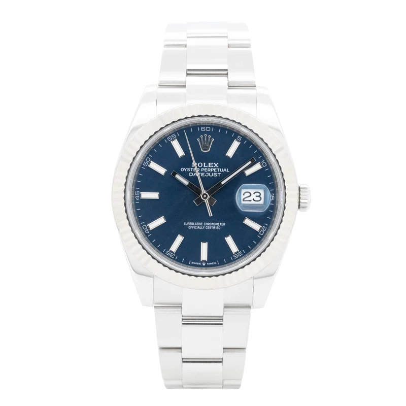 Rolex Datejust 41 126334 Edelstahl Blue Dial Oyster B&P 2020 X