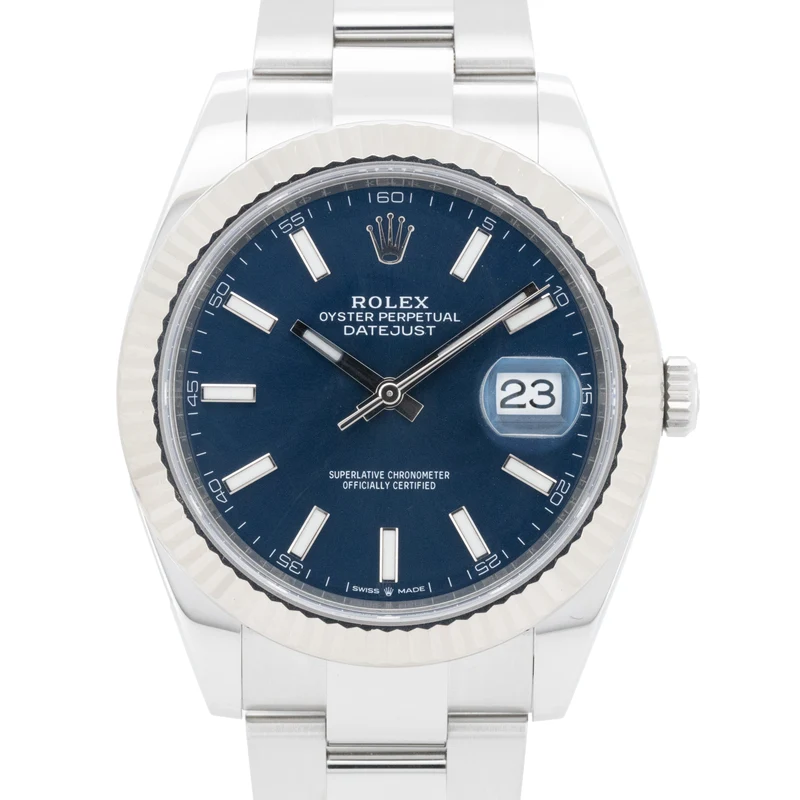 Rolex Datejust 41 126334 Edelstahl Blue Dial Oyster B&P 2020 X