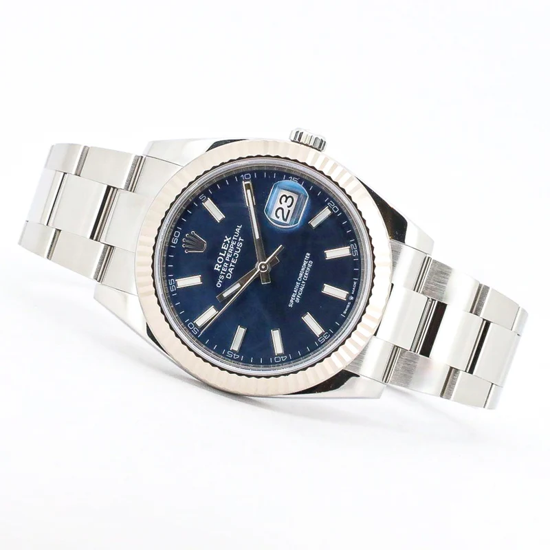 Rolex Datejust 41 126334 Edelstahl Blue Dial Oyster B&P 2020 X