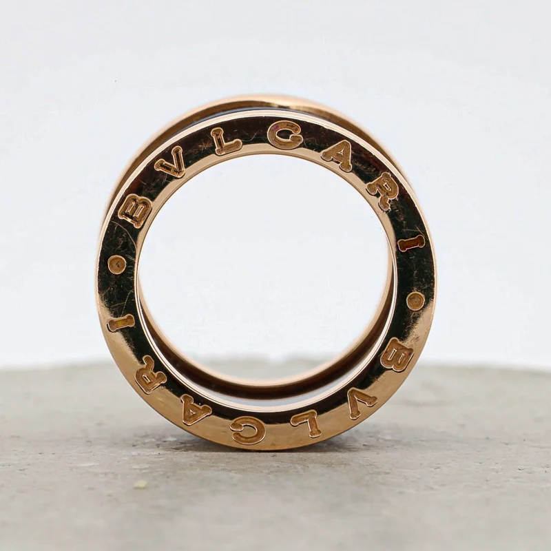Bulgari B Zero 4 Band Ring Keramik Rosegold 750/18k 51 DifVS AFR1090