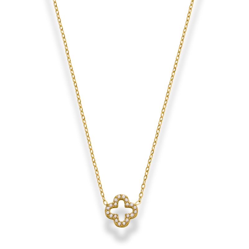 Pearl Lucky Aura Kette 14K Vergoldet