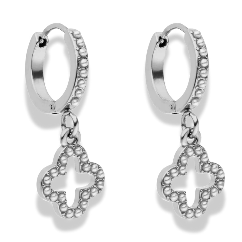 Pearl Lucky Aura Huggie Ohrringe 14K Vergoldet