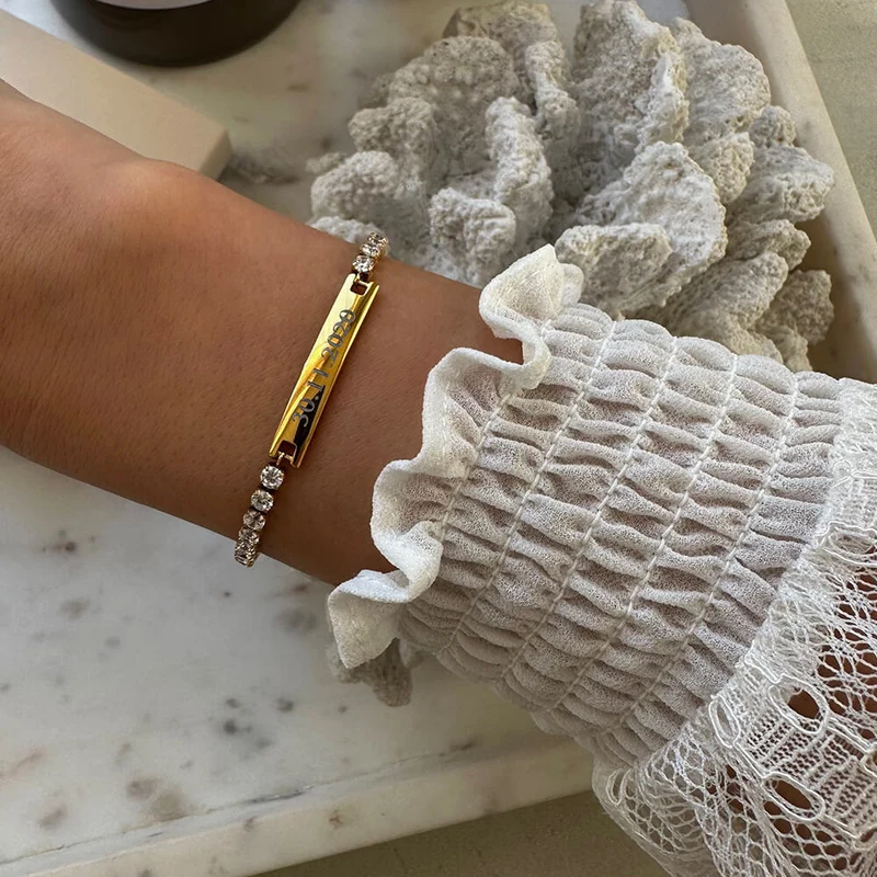Engravable Tennis Bracelet