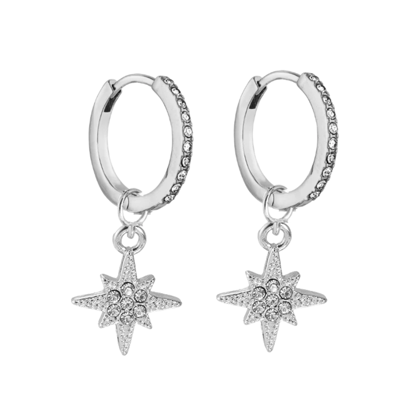 Abbaddon Star Huggie Ohrringe 14K Vergoldet