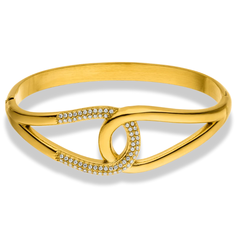 Pave Connection Armreif 14K vergoldet