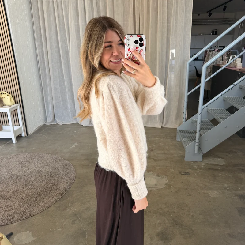 Strickjacke Trumpets - Creme