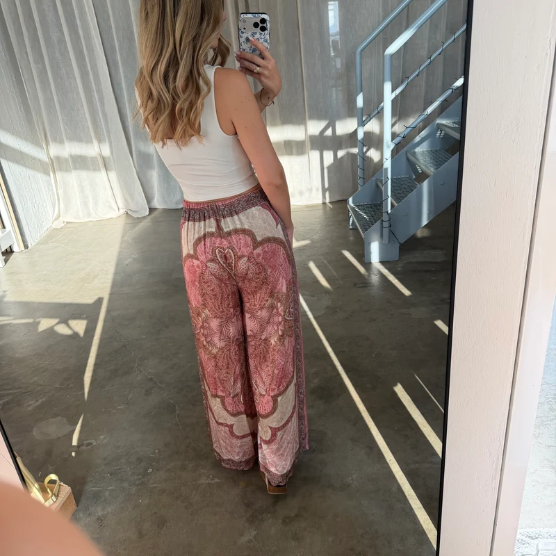 Seidenhose Toskana - Rosa