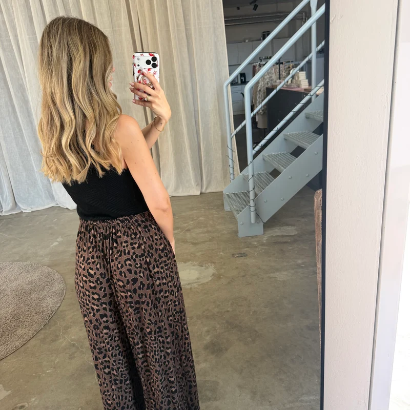 Basic Stoffhose Leo Edition - Schoko